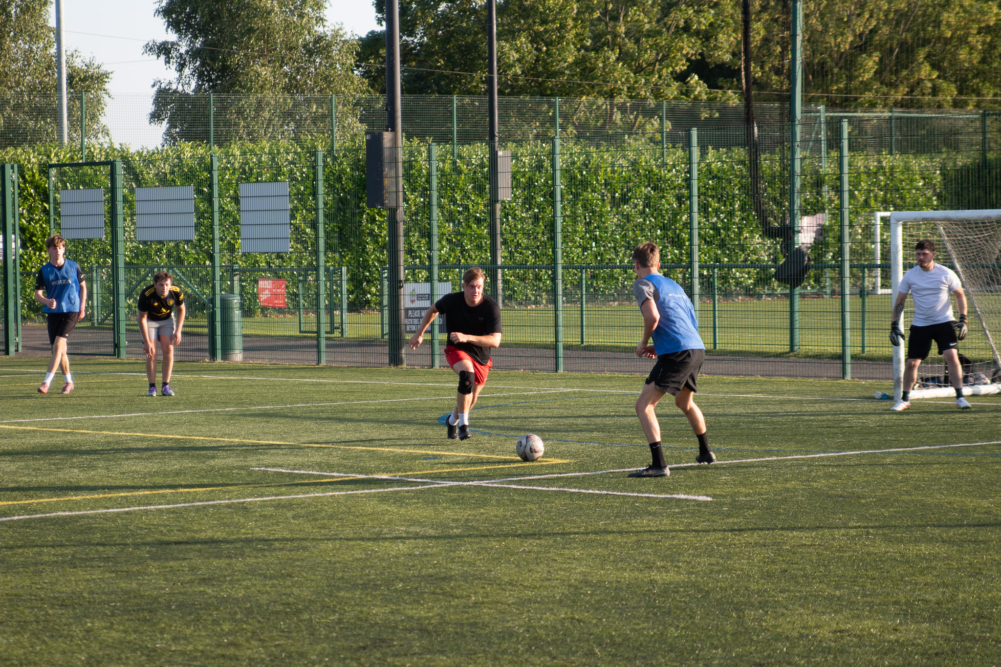 A football game at Leigh Sports Hub A football game at Leigh Sports Hub